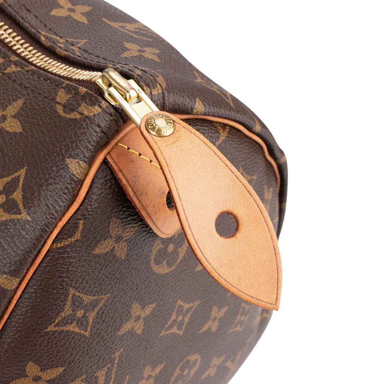 Louis Vuitton Louis Vuitton Monogram Canvas Speedy 35 Handbag Bruin
