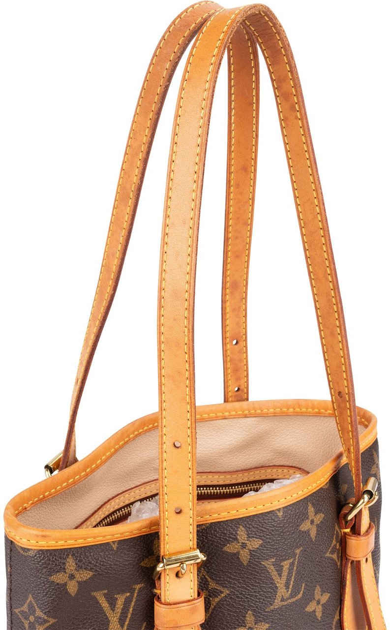 Louis Vuitton Louis Vuitton Monogram Canvas Bucket PM Shoulder Bag Bruin