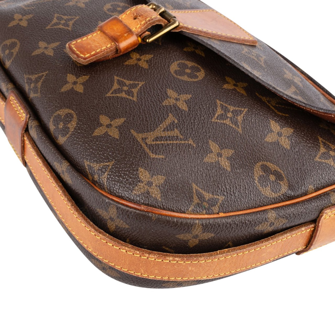 Louis Vuitton Louis Vuitton Monogram Canvas Jeune Fille GM Crossbody Bag Bruin