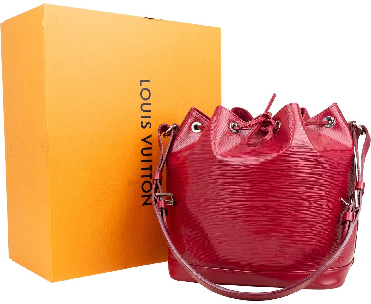 Louis Vuitton Louis Vuitton Red Epi Leather NM Sac Noé Petit Shoulder Bag Rood