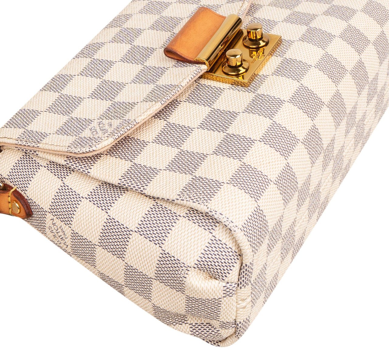 Louis Vuitton Louis Vuitton Monogram Damier Azur Croisette Handbag Wit