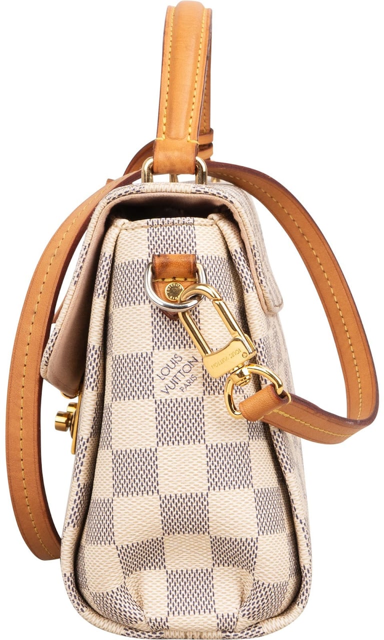 Louis Vuitton Louis Vuitton Monogram Damier Azur Croisette Handbag Wit