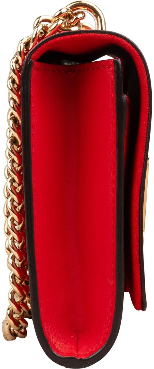 Louis Vuitton Louis Vuitton Rouge Leather Louise MM Crossbody Bag Rood