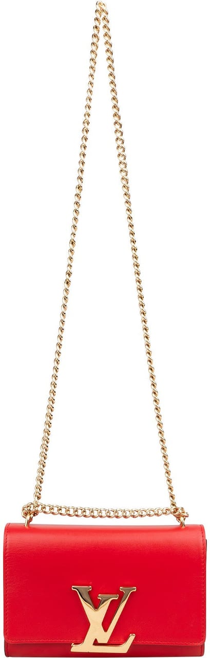 Louis Vuitton Louis Vuitton Rouge Leather Louise MM Crossbody Bag Rood