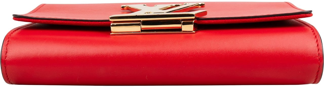 Louis Vuitton Louis Vuitton Rouge Leather Louise MM Crossbody Bag Rood