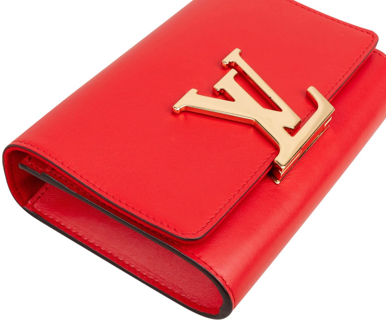 Louis Vuitton Louis Vuitton Rouge Leather Louise MM Crossbody Bag Rood