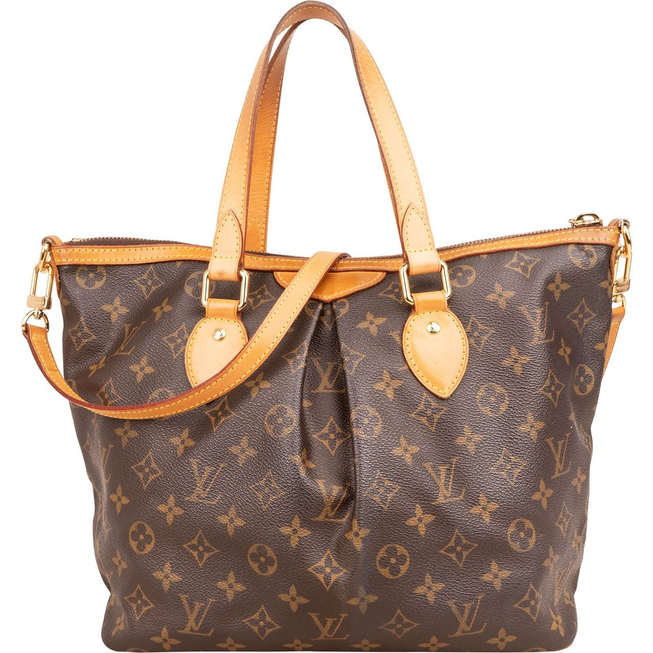 Louis Vuitton Louis Vuitton Monogram Canvas Palermo PM Handbag Bruin