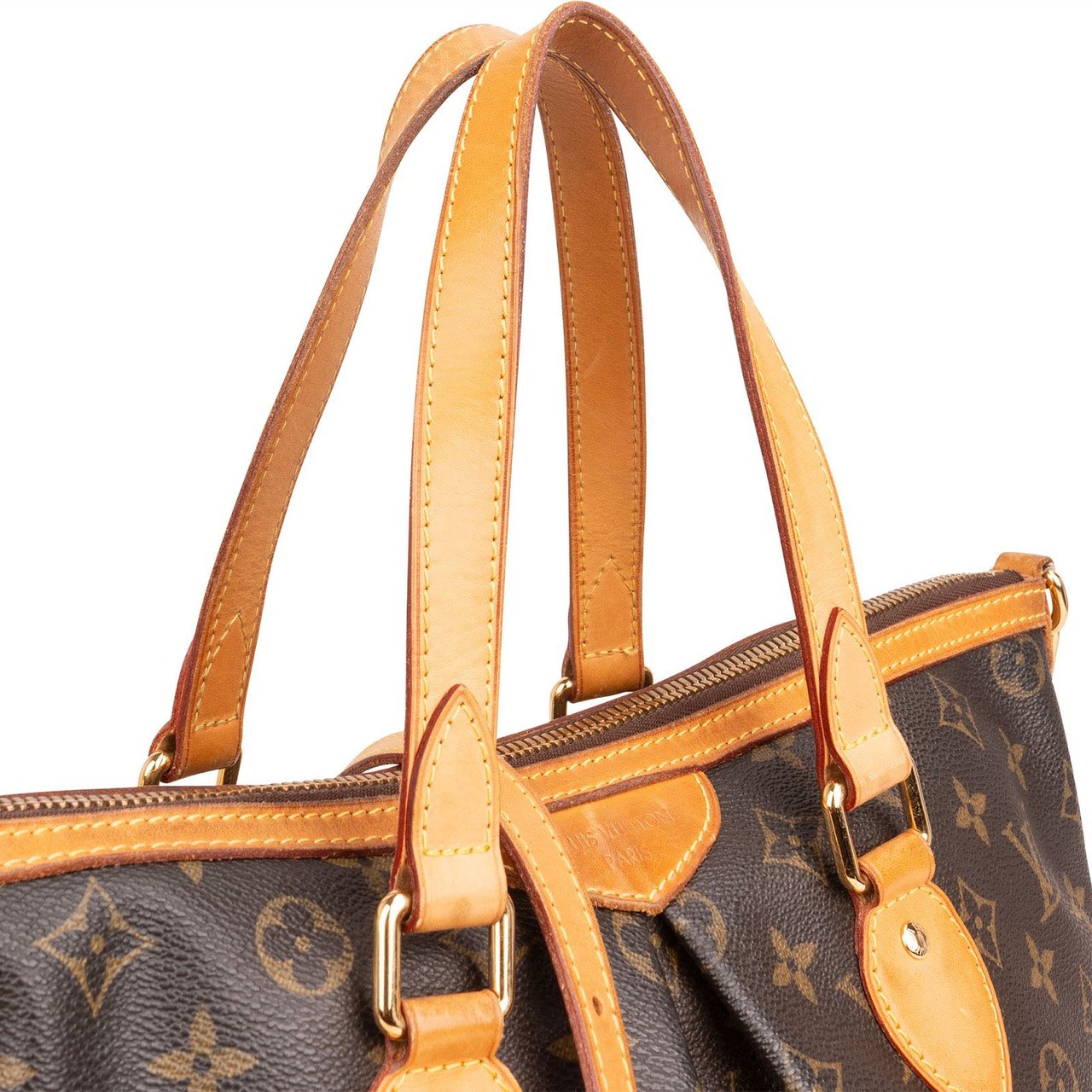 Louis Vuitton Louis Vuitton Monogram Canvas Palermo PM Handbag Bruin