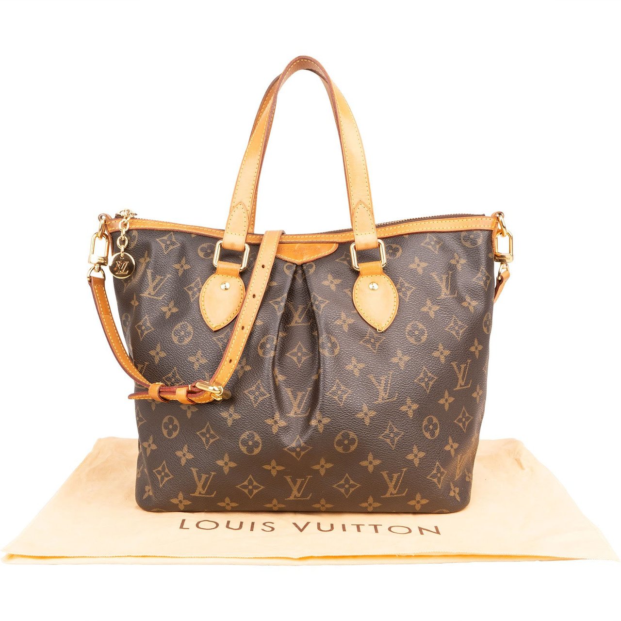 Louis Vuitton Louis Vuitton Monogram Canvas Palermo PM Handbag Bruin