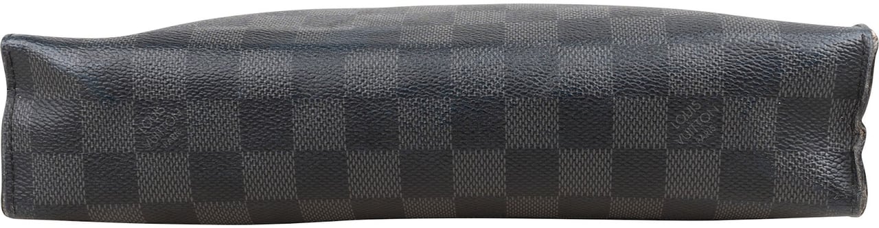 Louis Vuitton Louis Vuitton Monogram Damier Graphite Pochette Voyage MM Clutch Zwart