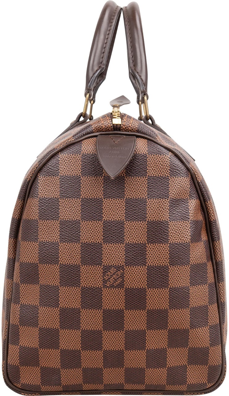 Louis Vuitton Monogram Damier Ebene Canvas Speedy 30 Handbag Bruin