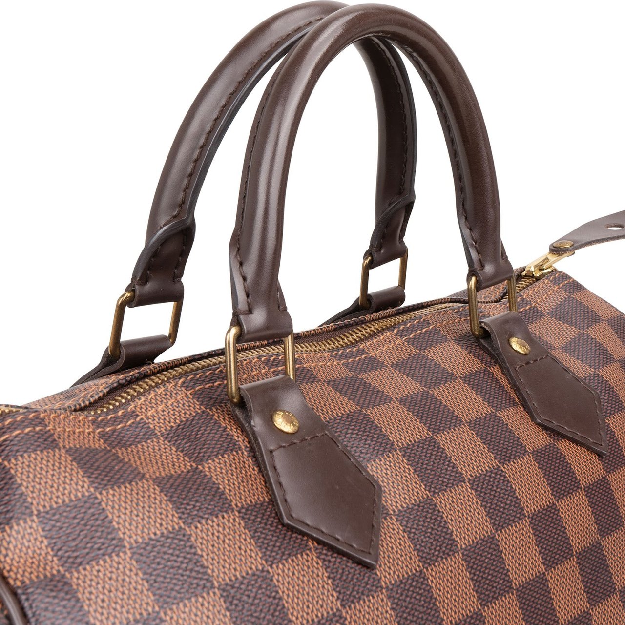 Louis Vuitton Monogram Damier Ebene Canvas Speedy 30 Handbag Bruin