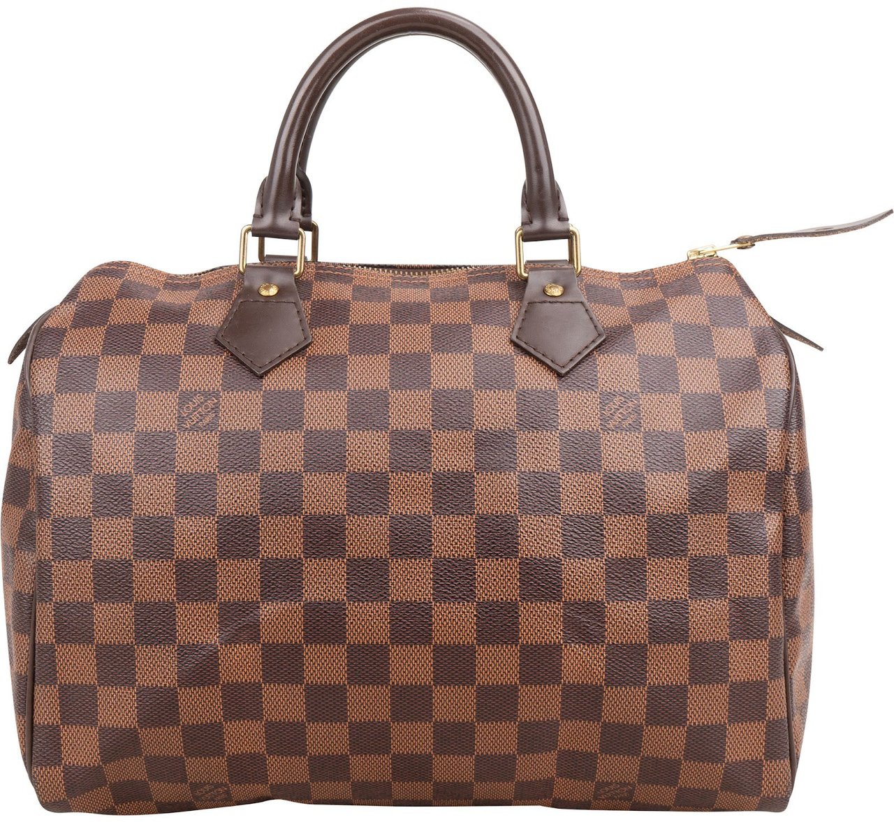 Louis Vuitton Monogram Damier Ebene Canvas Speedy 30 Handbag Bruin