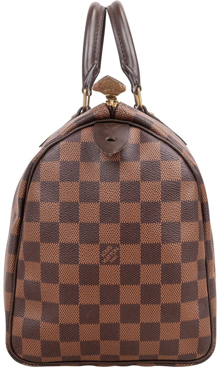 Louis Vuitton Monogram Damier Ebene Canvas Speedy 30 Handbag Bruin