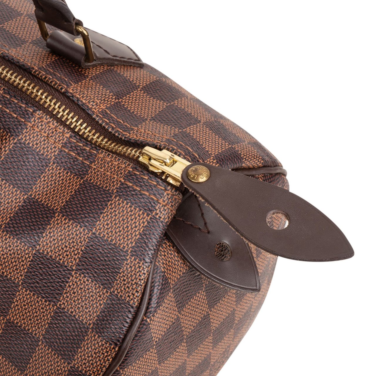 Louis Vuitton Monogram Damier Ebene Canvas Speedy 30 Handbag Bruin