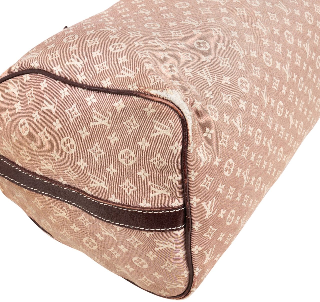 Louis Vuitton Monogram Mini Lin Speedy 30 Bandoulière Handbag Rood