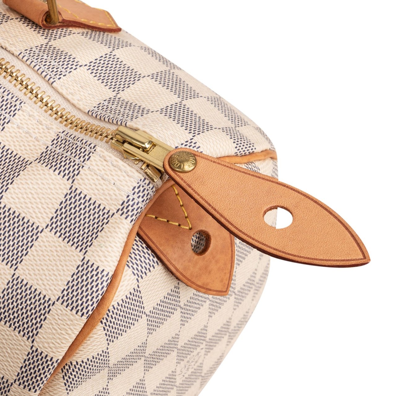 Louis Vuitton Louis Vuitton Monogram Damier Azur Speedy 30 Handbag Wit