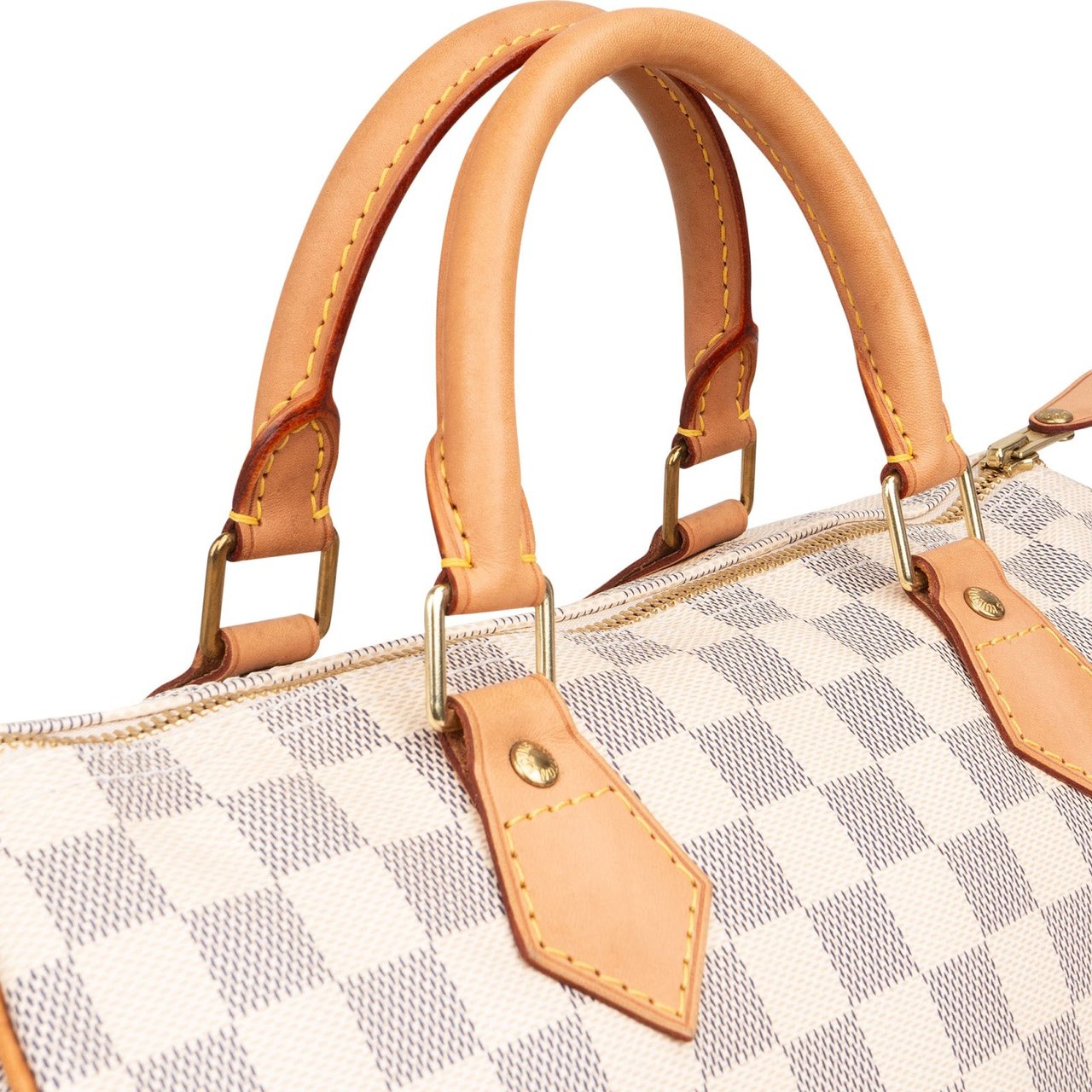 Louis Vuitton Louis Vuitton Monogram Damier Azur Speedy 30 Handbag Wit