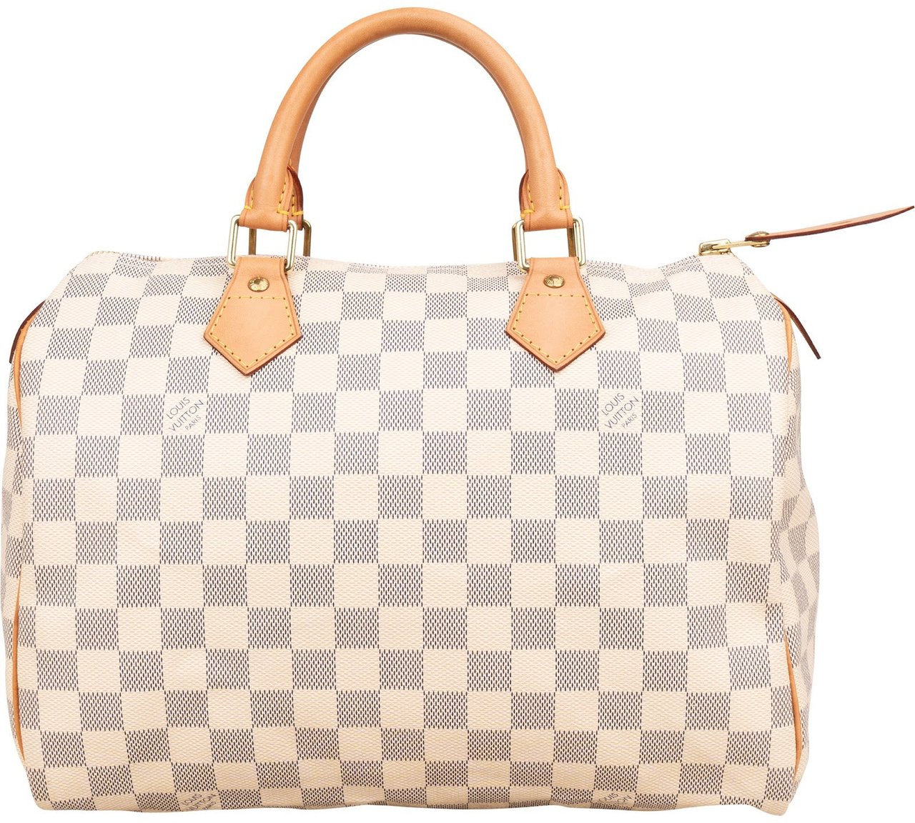 Louis Vuitton Louis Vuitton Monogram Damier Azur Speedy 30 Handbag Wit
