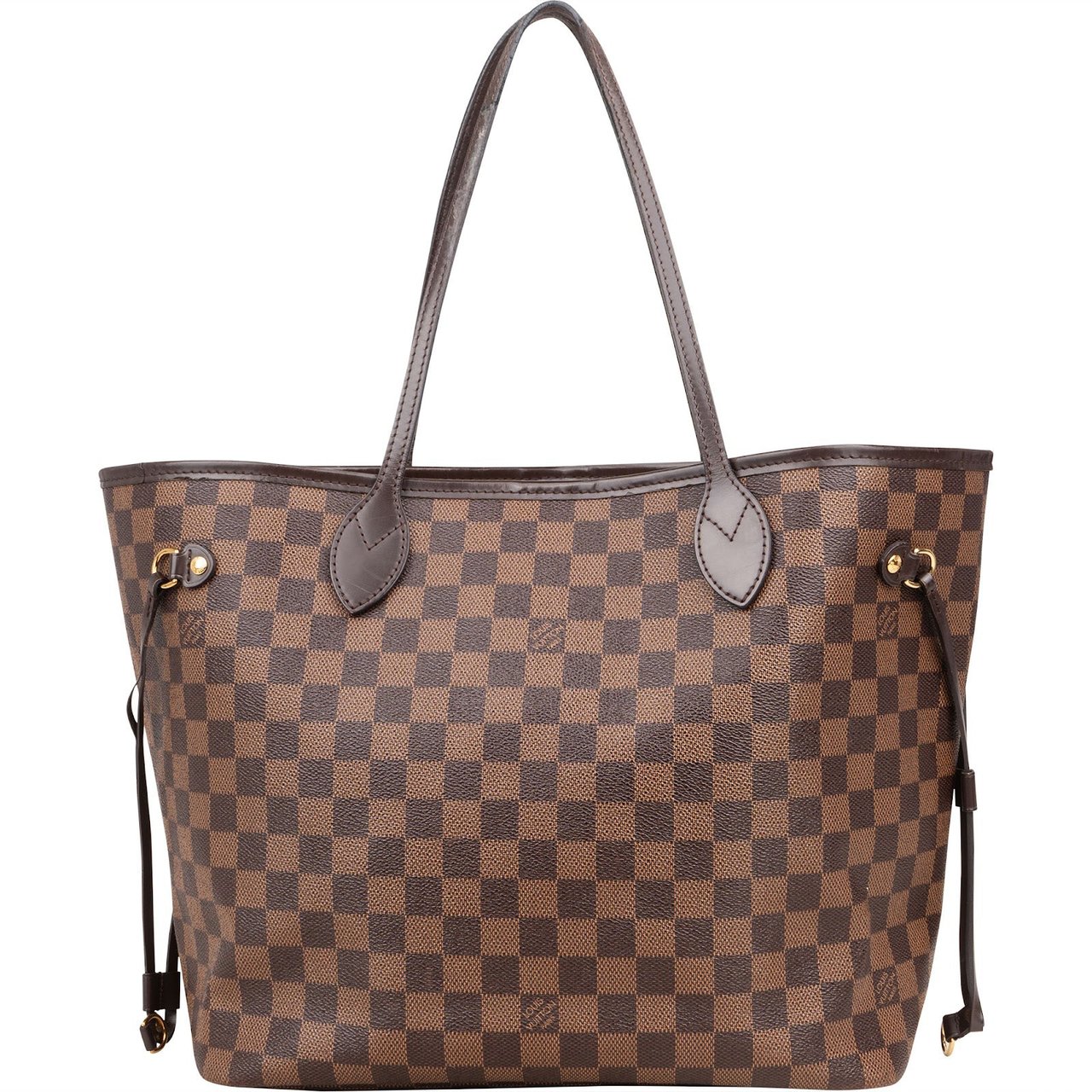 Louis Vuitton Louis Vuitton Monogram Damier Ebene Canvas Neverfull MM Shoulder Bag Bruin