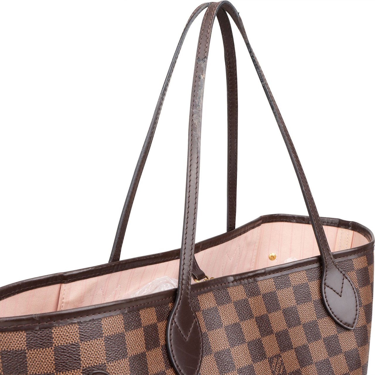 Louis Vuitton Louis Vuitton Monogram Damier Ebene Canvas Neverfull MM Shoulder Bag Bruin