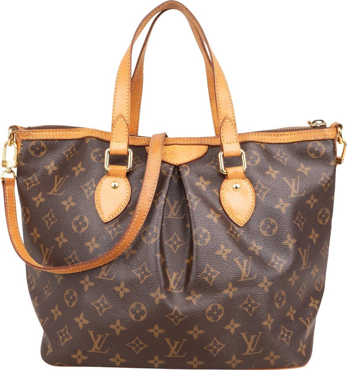 Louis Vuitton Louis Vuitton Monogram Canvas Palermo PM Handbag Bruin