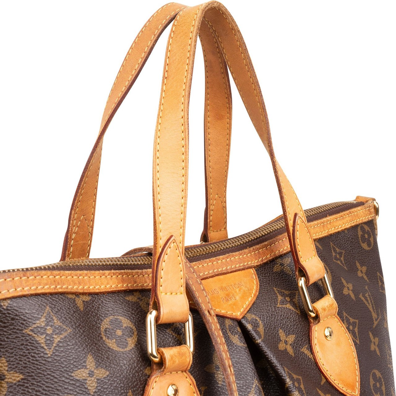 Louis Vuitton Louis Vuitton Monogram Canvas Palermo PM Handbag Bruin