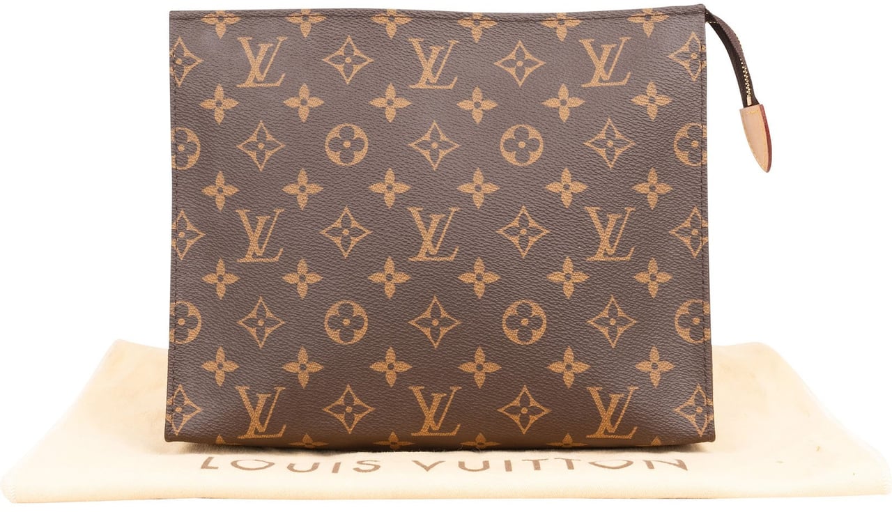 Louis Vuitton Louis Vuitton Monogram Canvas Toiletry 26 Clutch Bruin