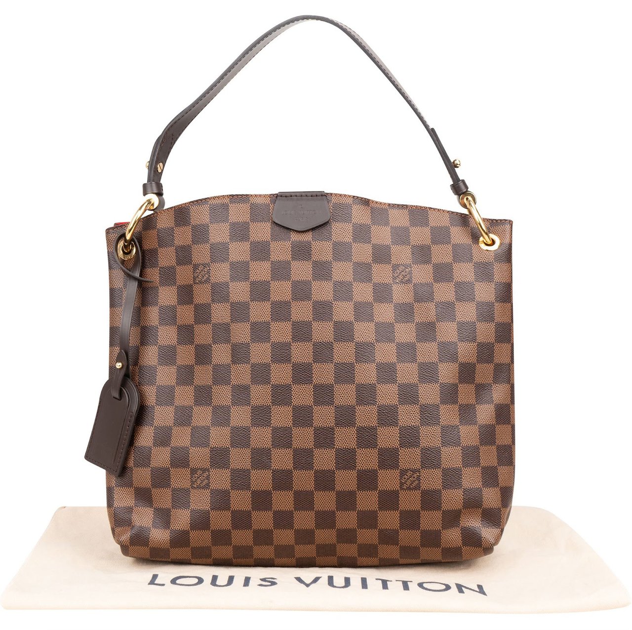 Louis Vuitton Louis Vuitton Monogram Damier Ebene Graceful PM Shoulder Bag Bruin