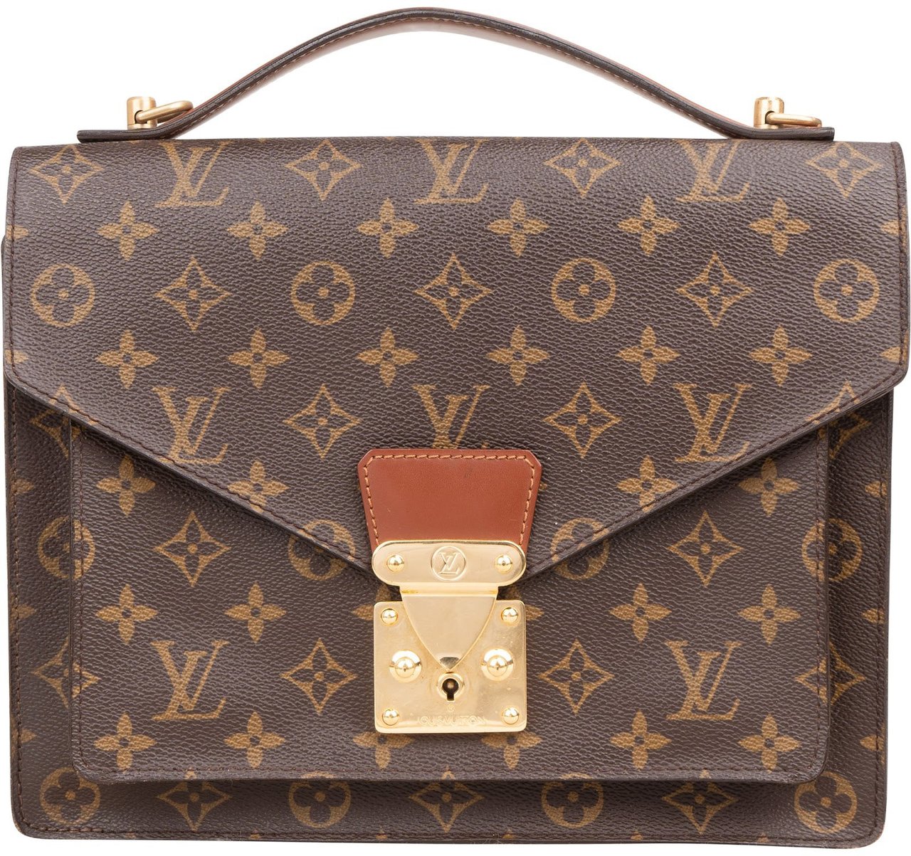 Louis Vuitton Louis Vuitton Monogram Canvas Monceau Handbag Bruin