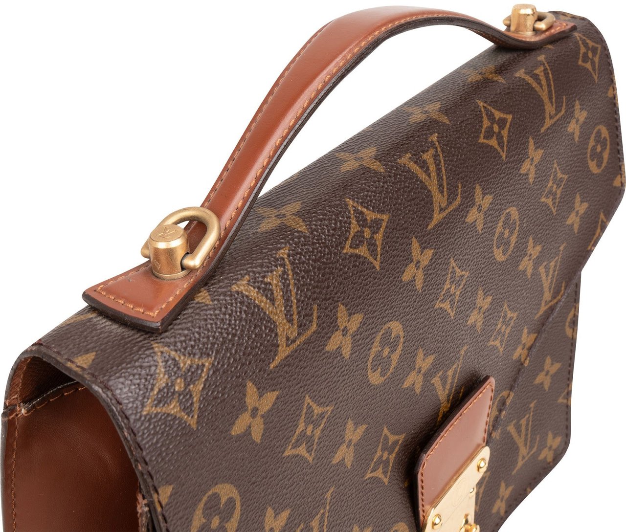 Louis Vuitton Louis Vuitton Monogram Canvas Monceau Handbag Bruin