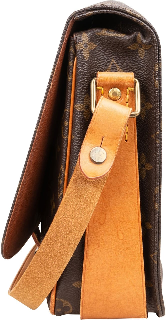 Louis Vuitton Louis Vuitton Monogram Canvas Cartouchiere GM Crossbody Bag Bruin