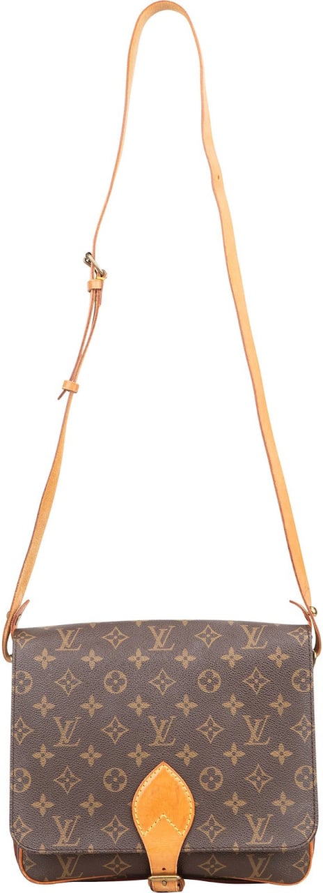 Louis Vuitton Louis Vuitton Monogram Canvas Cartouchiere GM Crossbody Bag Bruin