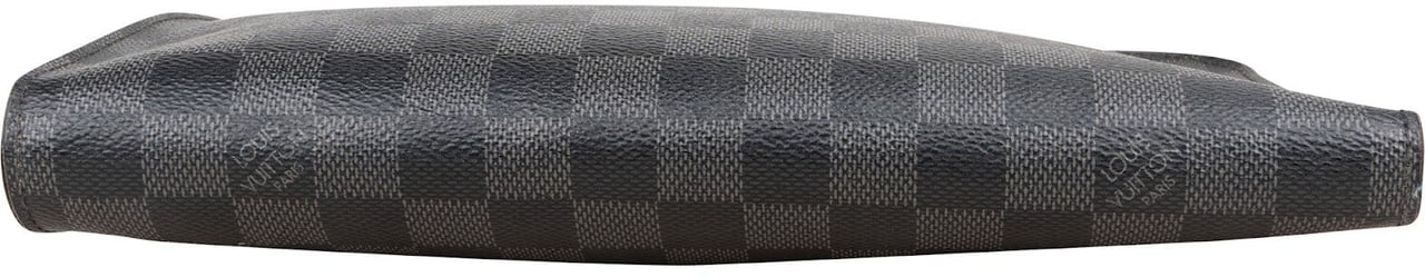 Louis Vuitton Monogram Damier Graphite Canvas Pochette Jour Clutch Zwart