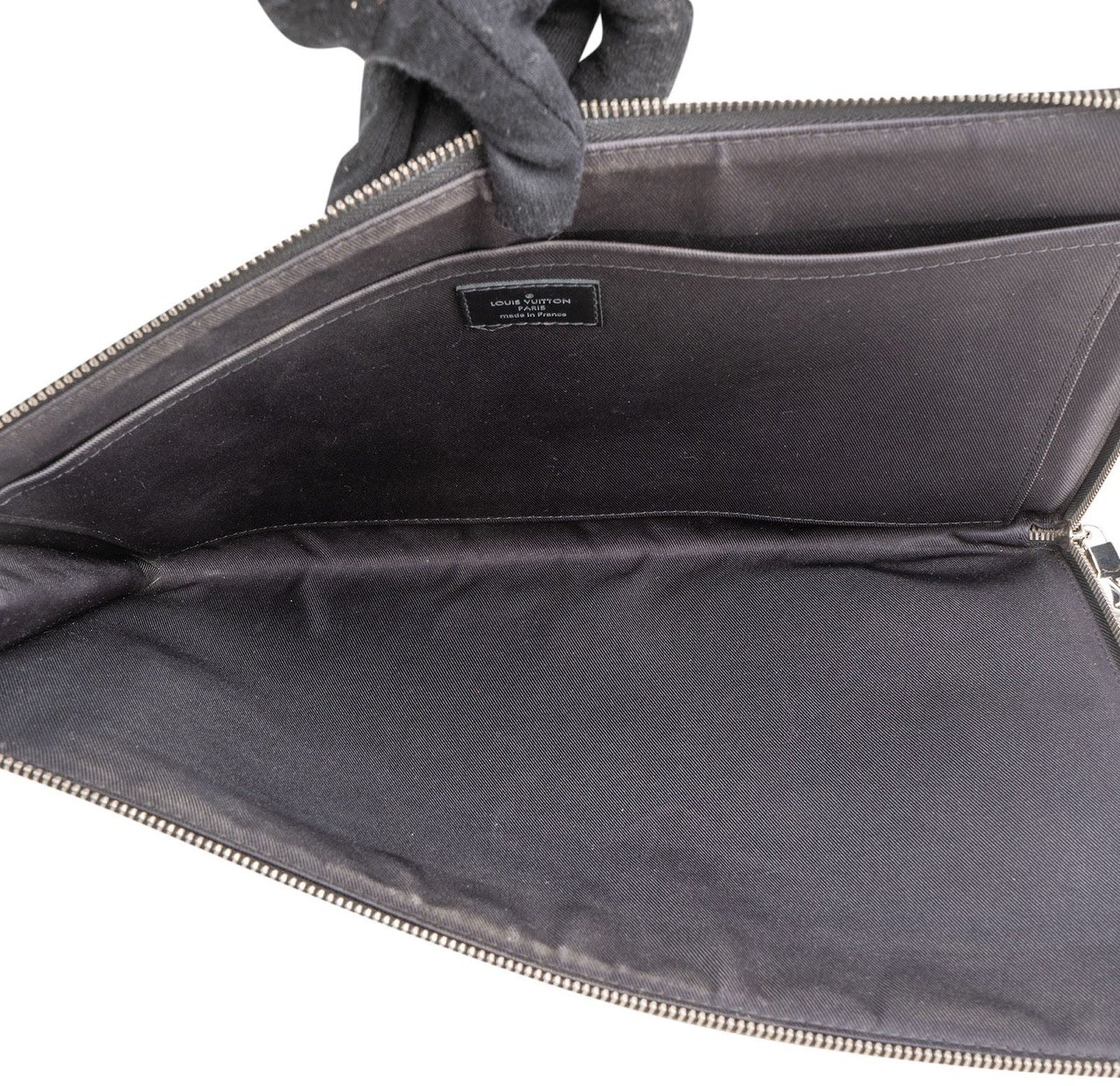 Louis Vuitton Louis Vuitton Monogram Damier Graphite Pochette Voyage MM Clutch Zwart