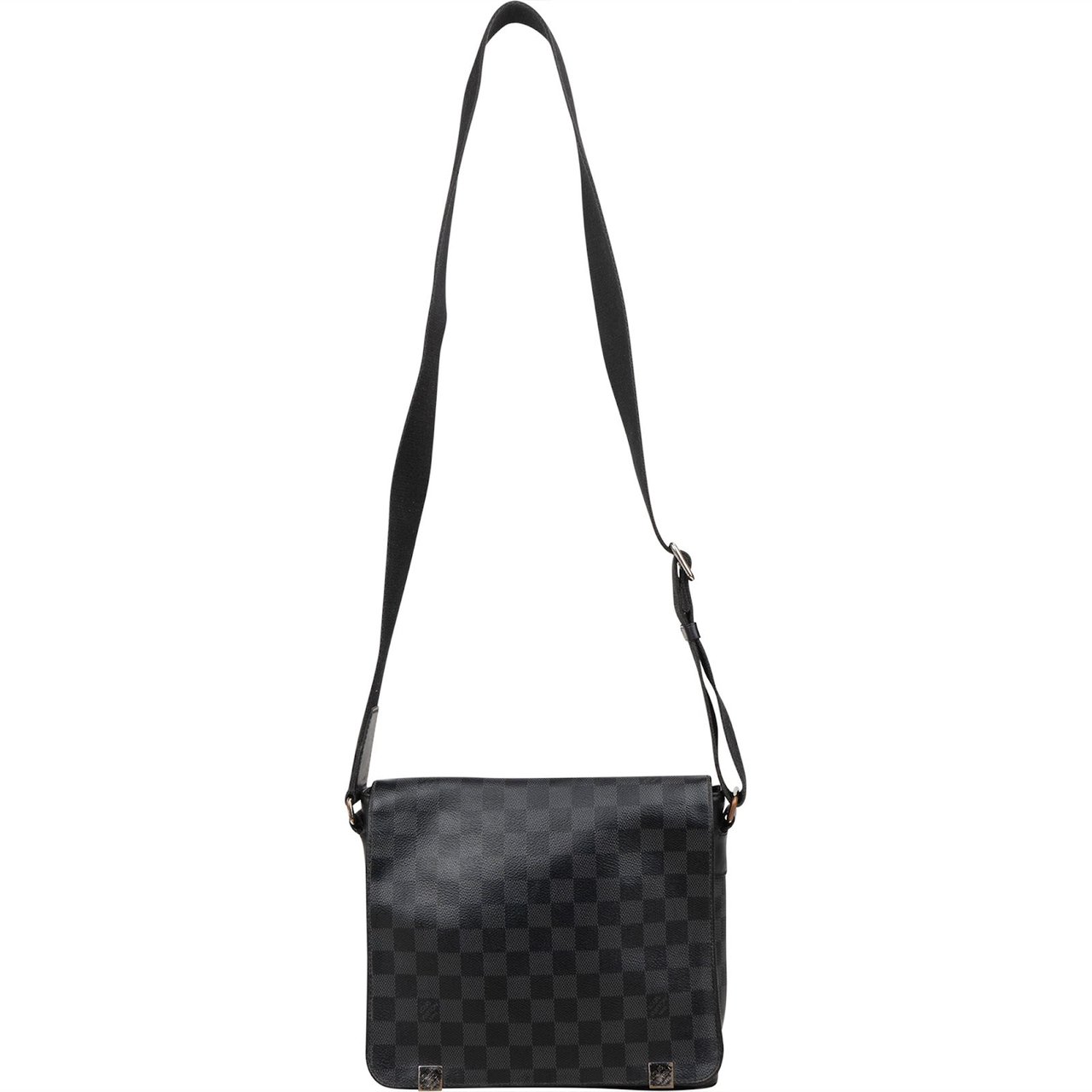 Louis Vuitton Louis Vuitton Monogram Damier Graphite Canvas District PM Crossbody Bag Zwart