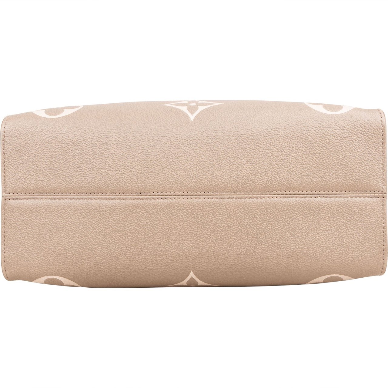 Louis Vuitton Louis Vuitton Leather Monogram Giant OnTheGo MM Handbag Taupe