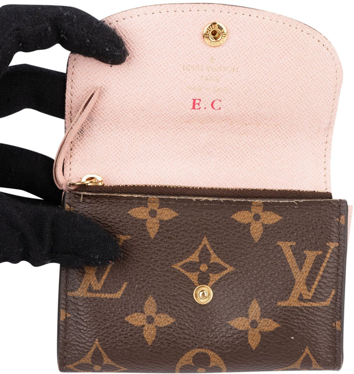 Louis Vuitton Monogram Canvas Rosalie Coin Purse Wallet Bruin