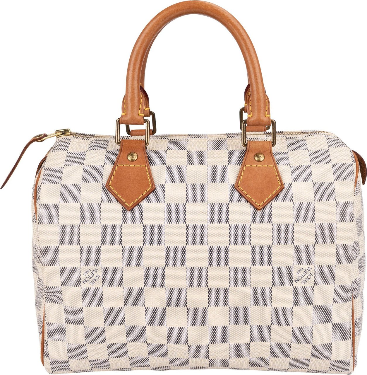 Louis Vuitton Louis Vuitton Monogram Damier Azur Canvas Speedy 25 Handbag Wit