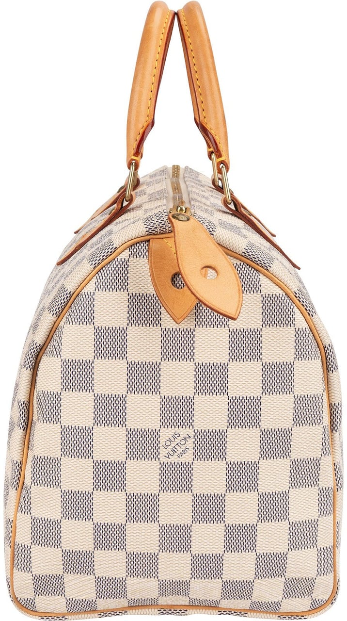 Louis Vuitton Louis Vuitton Monogram Damier Azur Speedy 30 Handbag Divers