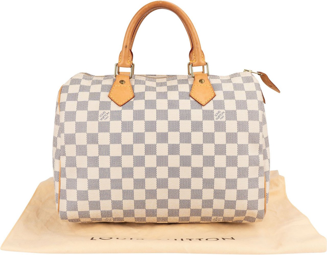 Louis Vuitton Louis Vuitton Monogram Damier Azur Speedy 30 Handbag Divers