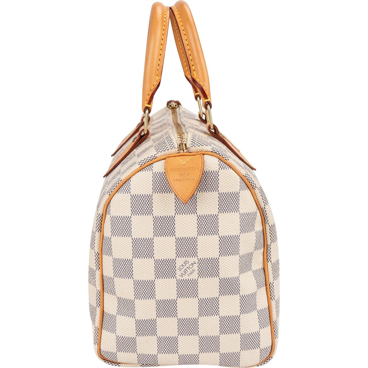 Louis Vuitton Louis Vuitton Monogram Damier Azur Canvas Speedy 25 Handbag Wit