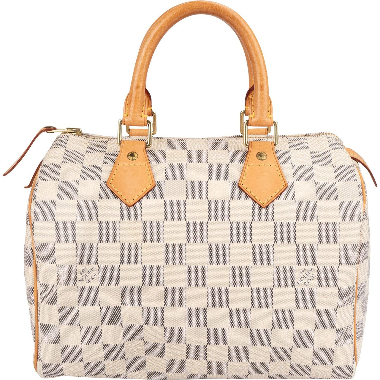 Louis Vuitton Louis Vuitton Monogram Damier Azur Canvas Speedy 25 Handbag Wit
