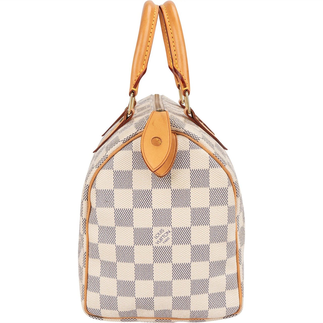 Louis Vuitton Louis Vuitton Monogram Damier Azur Canvas Speedy 25 Handbag Wit