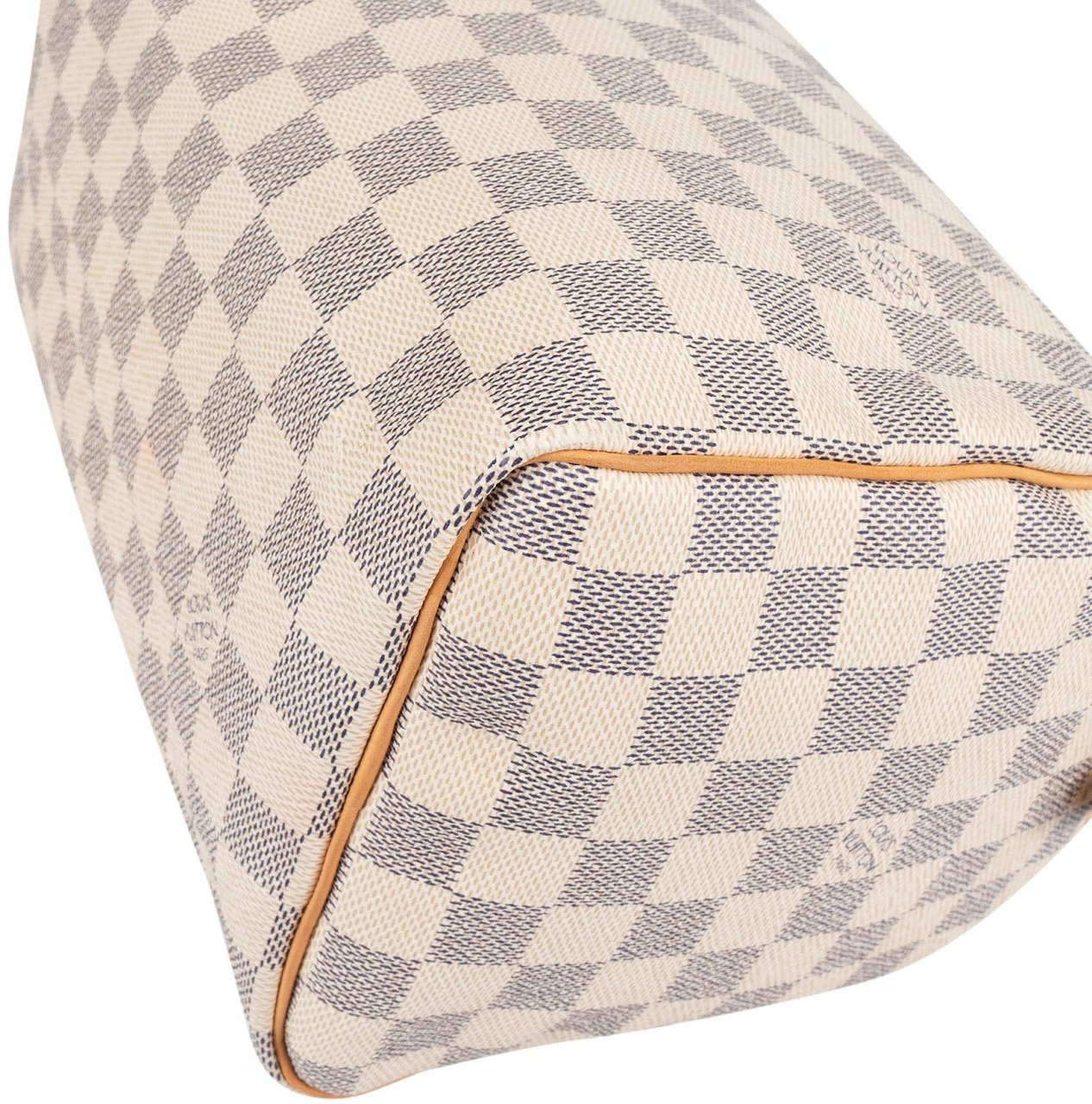 Louis Vuitton Louis Vuitton Monogram Damier Azur Canvas Speedy 25 Handbag Wit