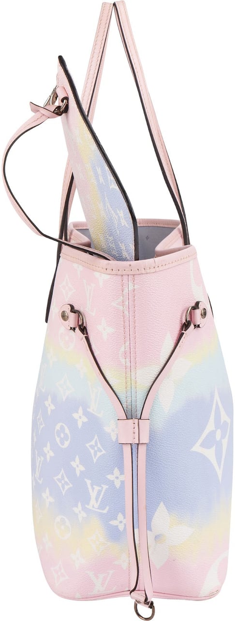 Louis Vuitton Monogram Giant Escale Rainbow Neverfull MM Shoulder Bag Divers