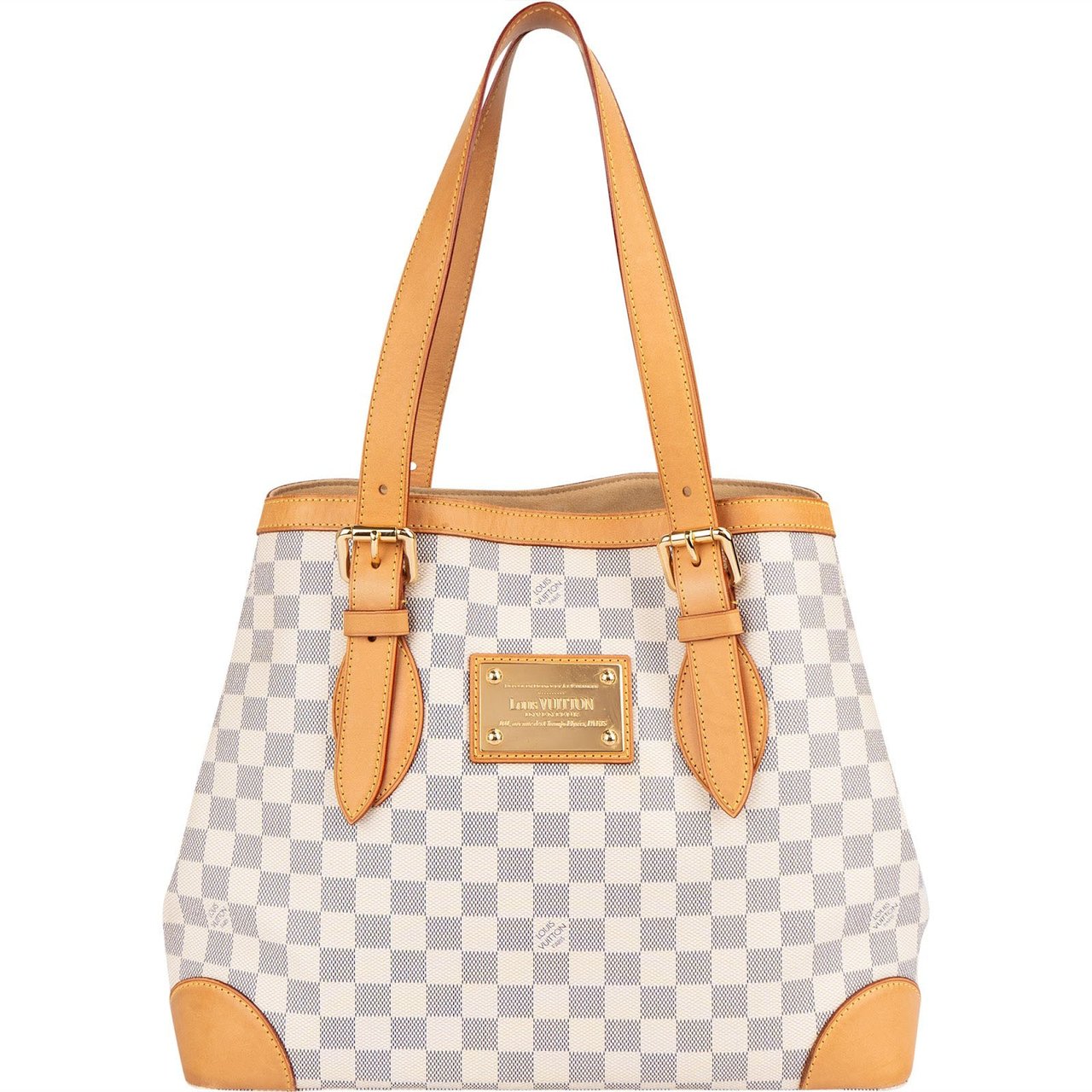 Louis Vuitton Louis Vuitton Monogram Damier Azur Hampstead GM Shoulder Bag Wit