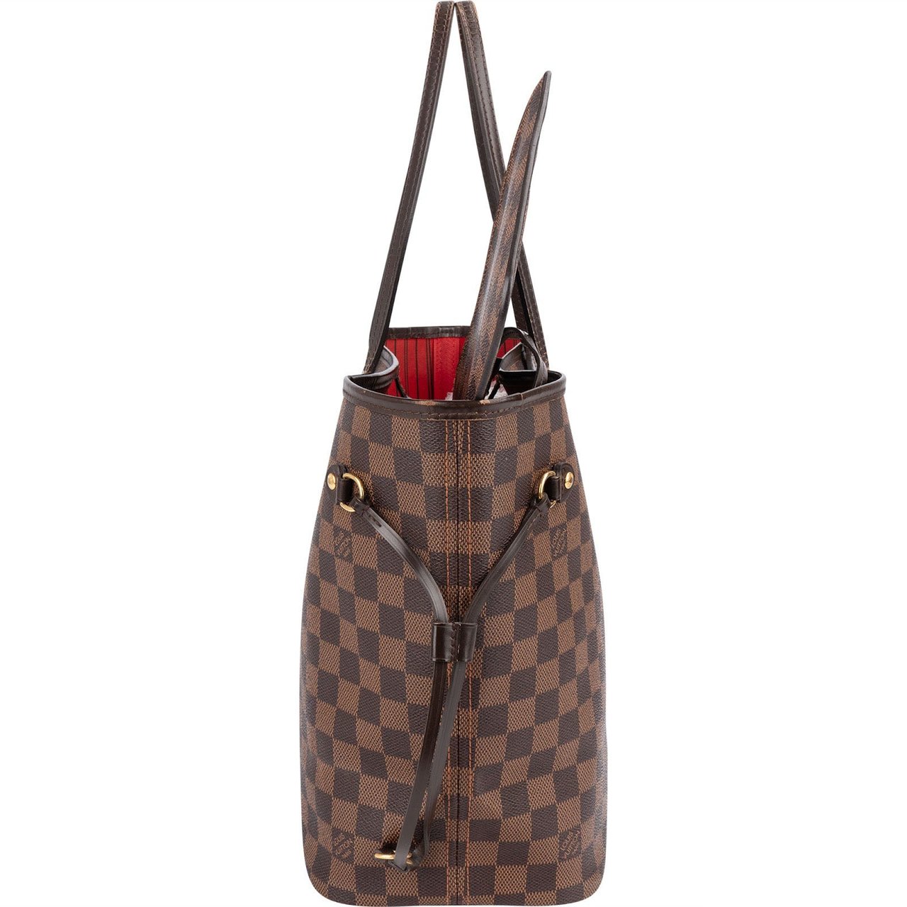 Louis Vuitton Louis Vuitton Monogram Damier Ebene Canvas Neverfull MM Shoulder Bag Bruin