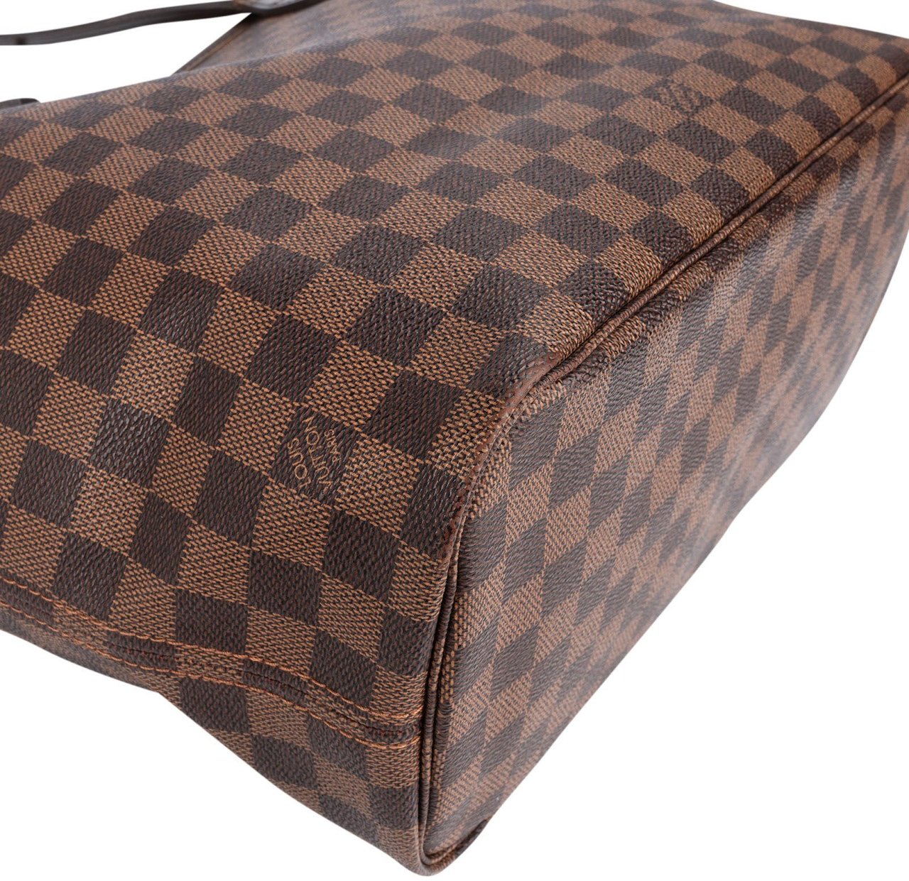 Louis Vuitton Louis Vuitton Monogram Damier Ebene Canvas Neverfull MM Shoulder Bag Bruin