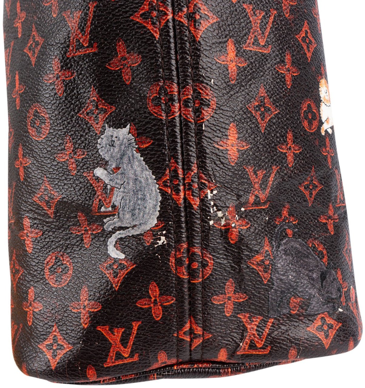 Louis Vuitton Louis Vuitton Limited Monogram Catogram Neverfull MM Shoulder Bag Bruin